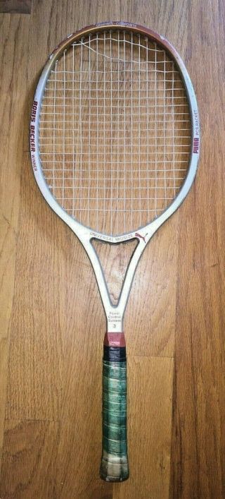 Vintage Puma Boris Becker Winner Universal Midsize Tennis Racquet 4 3/8 Grip