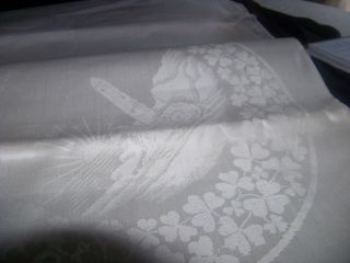 Vintage ; Stoffels Product Table Damask ;pure Irish Linen Double Table Cloth [ R