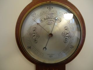 Tycos,  Short & Mason,  Wheel Type Banjo Style Barometer,  Thermometer,  Antique 2