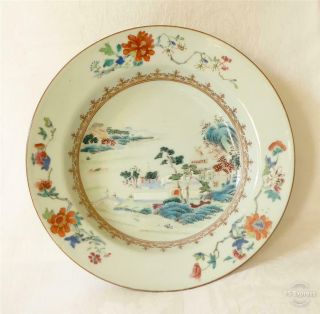 Antique Early 18th C Finely Painted Chinese Porcelain Bowl C1720 - 40