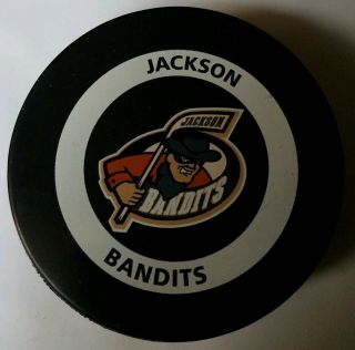 Jackson Bandits Echl East Coast Hockey League Official Game Puck Inglasco Canada