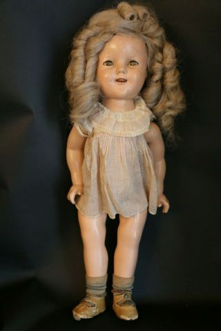 Vintage Ideal Shirley Temple Composition Doll,  1930 