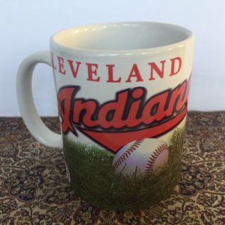 Vtg 1996 Mlb Cleveland Indians Baseball Chief Wahoo Coffee Tea Drinking Mug Cup