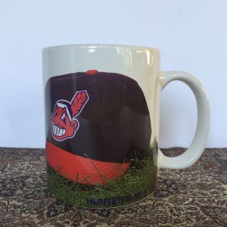 Vtg 1996 MLB Cleveland Indians Baseball Chief Wahoo Coffee Tea Drinking Mug Cup 3