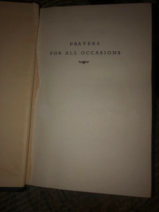 Prayers for All Occasions by Stuart R.  Oglesby 1940 John Knox Press 2