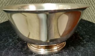 Manchester 874 Sterling Silver Paul Revere Vintage Bowl 139.  5 Grams Not Scrap
