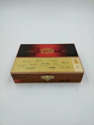 Wooden Cigar Box Small Brass Latch & Hinges No.  45,  Empty Box Only 7 " X 5 "