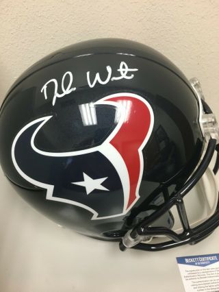 Houston Texans Deshaun Watson Fs Autographed Helmet Beckett