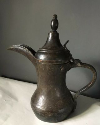 Copper Antique Islamic Dallah Coffee Pot Arabic Turkish