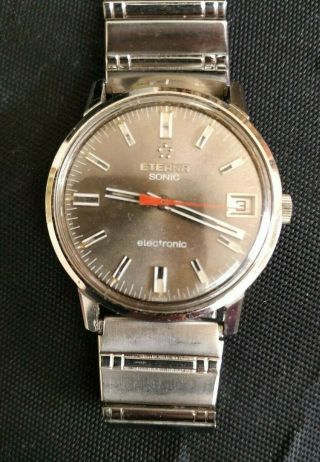 Rare Vintage Eterna Sonic F300 Tuning Fork Watch