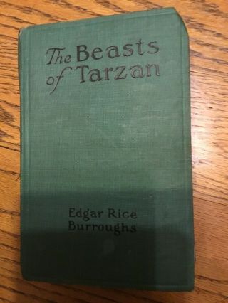 The Beasts Of Tarzan Hc By Edgar R Burroughs,  Early Edition By A L Burt 1916
