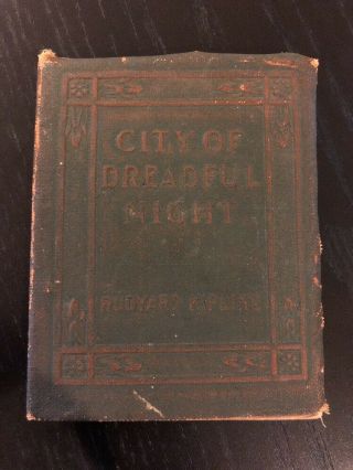 Vintage Little Leather Library City Of Dreadful Nights Rudyard Kipling Book