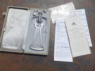 Vintage Miltex Schioetz Tonometer With Case & Instructions