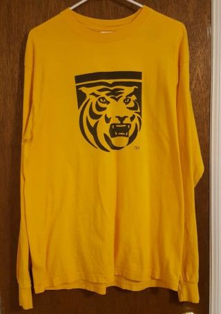 Cc Tigers Colorado College Hockey Game Day Staff Long Sleeve Shirt Size Large