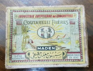 Egypt Old Cigarettes Cartoon Box - Coitarelli Freres - Maden