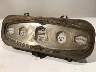 Antique 1929 Hudson Essex Sw Stewart Warner Fuel Speedometer Pinecone Dash Panel
