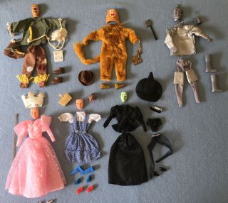 6 Vintage 1988 Multi Toys Wizard Of Oz Costumes Loose: Will Fit Barbie & Ken