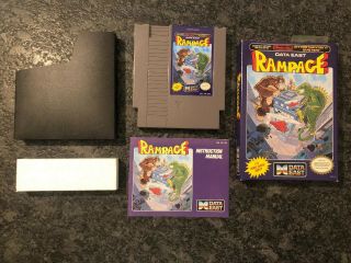 Rampage Nintendo Nes Vintage Classic Retro Game Complete Cib 