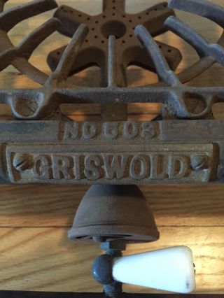 Vintage Griswold 503 3 Burner Stove