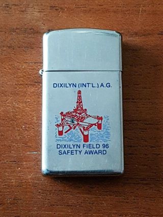 Vintage 1996 Small Advertising Stainless Steel Zippo Lighter
