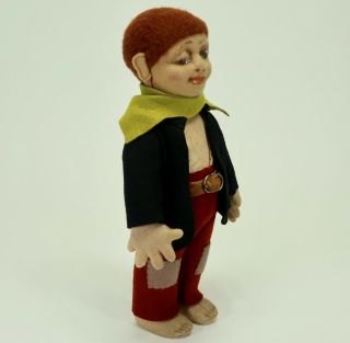 Rare Early Lenci Felt Winking /Winker Hobo Character Doll 121 Series 3