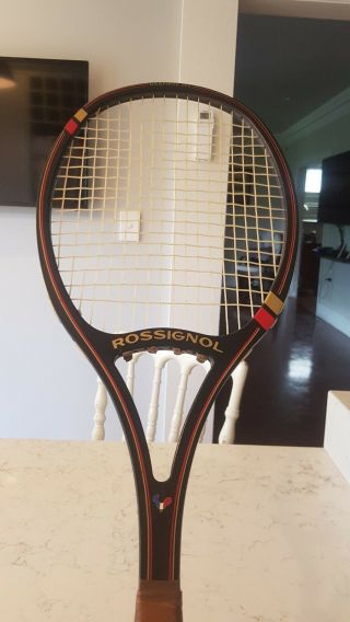 Vintage Rossignol 200 Graphite Tennis Racquet Made In The Usa 
