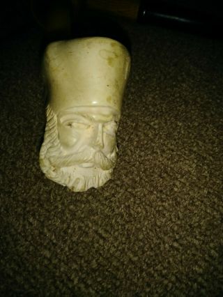 Vintage Meerschaum Tobacco Pipe.  Man 