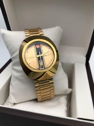 Vintage Rado Christmas Special Wrist Watch For Men Golden Color Rado