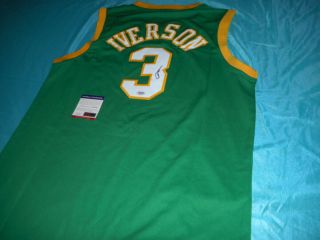 Signed Allen Iverson Autographed Jersey Bethel High School Stitched With
