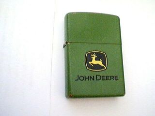 Vintage Zippo John Deere Lighter - Made In Usa (pa) -