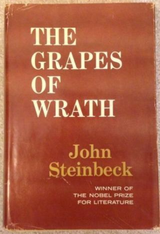 The Grapes Of Wrath John Steinbeck Hardcover Book Club Edition Vintage