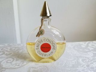 Vintage Guerlain Shalimar Eau De Cologne Fragrance France 6.  8 Fl.  Oz 50 Full