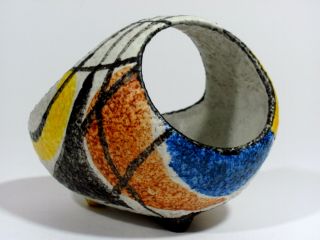 Ruscha Milano Ceramic Bowl German Art Pottery 1960/70s Modernist Vintage Signed