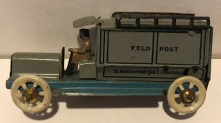 Antique Penny Toy - German Tin Litho Wwi Era Truck – Early 20th C.