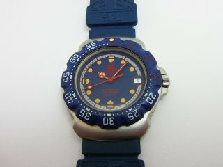 Tag Heuer Blue Red Formula 1 F1 Mid Unisex 37.  5mm Swiss Quartz Watch Wa1210