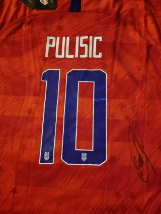 Christian Pulisic Signed Usmnt Nike Usa Soccer Jersey Jsa Ee87610