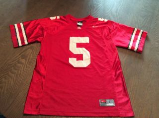 Ohio State Buckeyes Nike Football Jersey 5 Boys Large Youth Kids Red College
