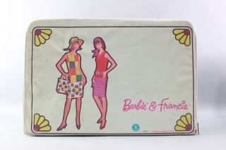 Retro Vintage Mattel Barbie And Francie Barbie Case 1965 5022