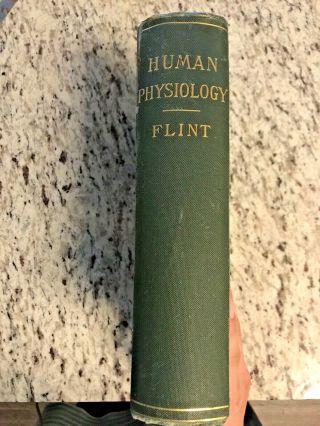 1889 Antique Medical Text Book " Human Physiology "