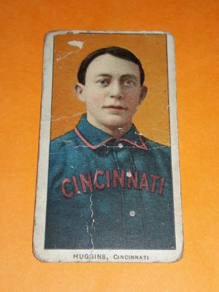 Vintage 1909 T206 Hof Miller Huggins Piedmont Back Cincinnati Portrait
