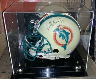 Dan Marino Auto Autograph Signed Full Size Riddell Helmet Dolphins W/ Case Uda