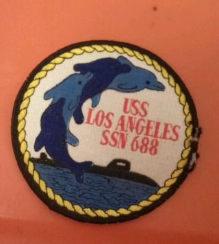 Submarine Uss Los Angeles Ssn 688 Navy Jacket Patch Vintage Armed Forces Usa