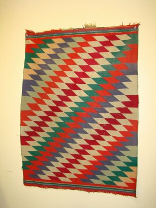 Antique Navajo Germantown Saddle Blank Native American Rug
