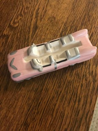 Vintage MARY KAY Pink Cadillac Caddy Business Card Holder Consultant Cute 3