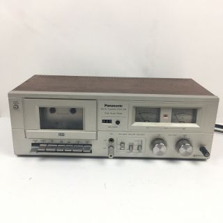 Vintage Metal Panasonic Rs - 608d Stereo Cassette Tape Player Deck