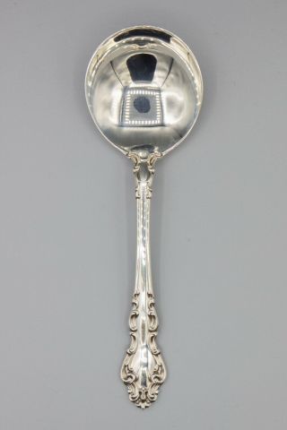 Reed & Barton Spanish Baroque Sterling Silver Round Bowl Cream Soup Spoon 5 7/8 "