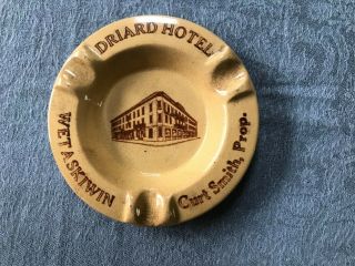 Medalta Driard Hotel Ashtray Medicine Hat Wetaskiwin Curt Smith