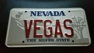 Las Vegas Nevada - The Silver State (souvenir License Plate)