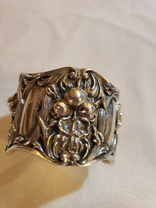 Gorgeous Antique Art Nouveau Sterling Silver Napkin Ring,  Webster?