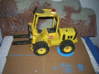Vintage 1970’s Tonka Pressed Metal Yellow Forklift Truck Toy Xr101 Tires